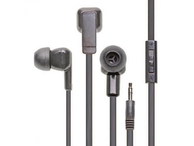Califone E3 Stereo Earbuds With Inline Volume Control - Black