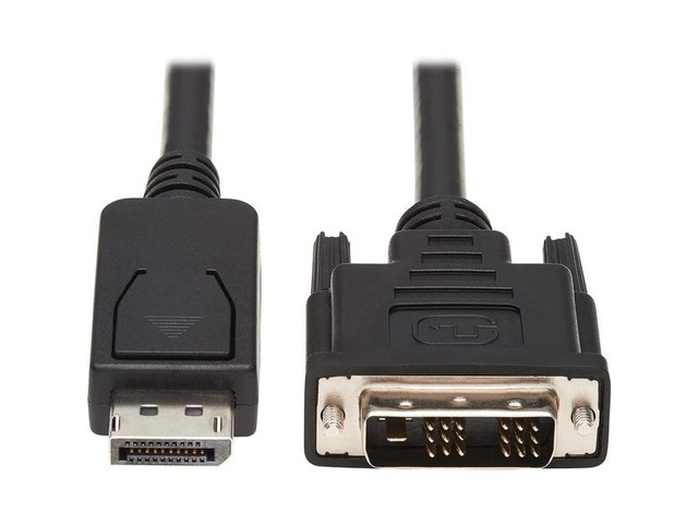 Tripp Lite P581AB-006 DisplayPort-to-DVI Antibacterial Cable, M/M, Black, 6 ft. - 6 ft DisplayPort/DVI Video Cable for Audio/Video Device, Blu-ray...