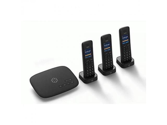 Ooma Telo VoIP Free Internet Home Phone Service with 3 HD3 Handsets. Affordable landline Replacement. Unlimited Nationwide Calling. Answering.
