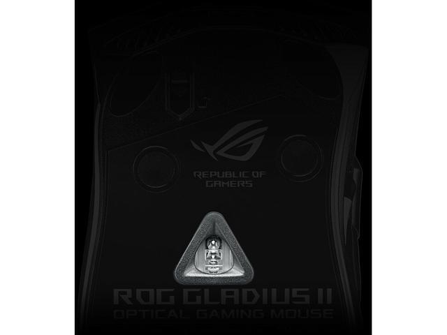 ASUS ROG Gladius II Wireless Optical Ergonomic FPS Gaming Mouse Featuring 16000 DPI Optical, 50G Acceleration, 400 IPS Sensor, Swappable Omron...