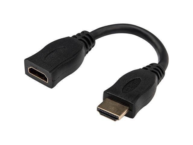 Rocstor 6in High Speed HDMI Port Saver Cable M/F Black - image 10