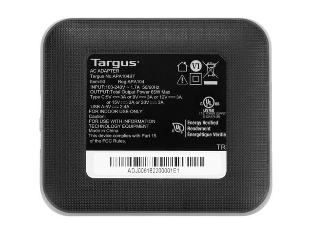 Targus - 65W USB-C/USB-A Laptop Charger - Black - image 9