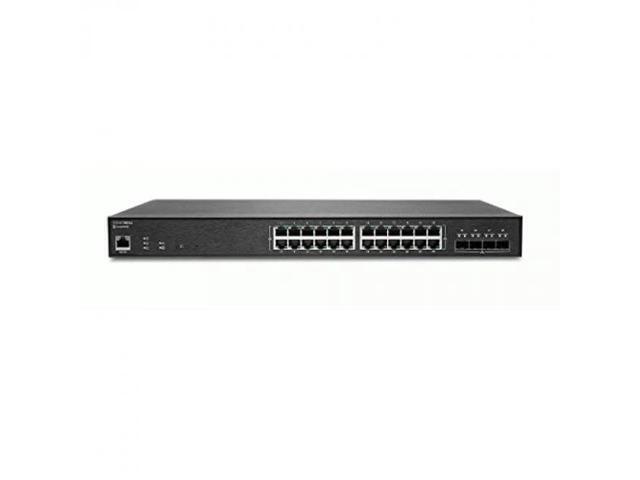 SonicWall SWS14-24FPOE Ethernet Switch 24 Ports - Manageable - Gigabit Ethernet, 10 Gigabit Ethernet - 10/100/1000Base-T, 10GBase-X - 2 Layer...