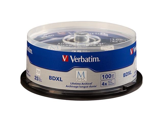VERBATIM AMERICAS LLC 98914 VERBATIM, M-DISC BDXL 100GB 4X WITH BRANDED, SURFACE - 25/PK SPINDLE