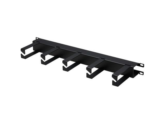Tripp Lite SRCABLERING1UHD Rack Horizontal Cable Manager Metal Rings Black 1URM