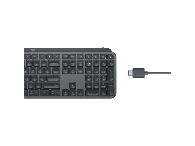 Logitech - MX Keys For Business Full-Size Wireless Scissor Tactile Switch Keyboard with Smart Backlighting - Graphite - image 5