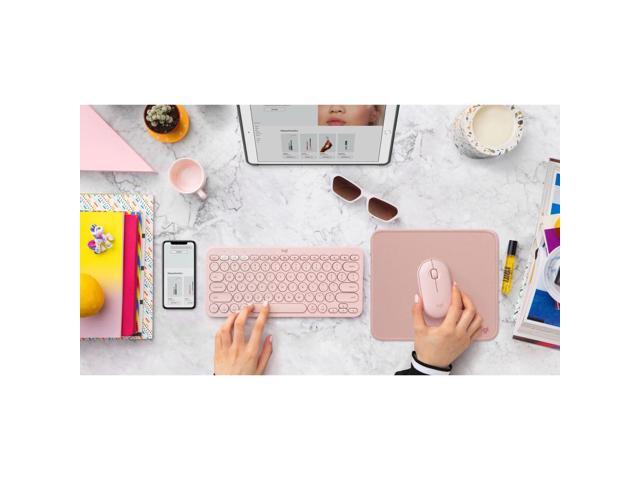 Logitech - Mouse Pad Studio Series with Spill-Resistant Surface (Medium) - Darker Rose - image 4