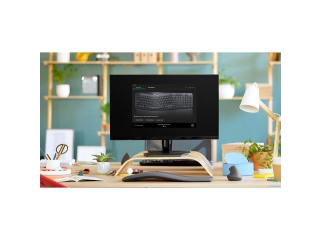 Logitech - ERGO K860 For Business Ergonomic Wireless Scissor Low-Profile Switch Keyboard with Ergonomic Split Design - Graphite - image 4