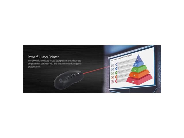 Adesso iMouse P20 Air Mouse Elite Wireless Presenter Mouse - Black - image 2