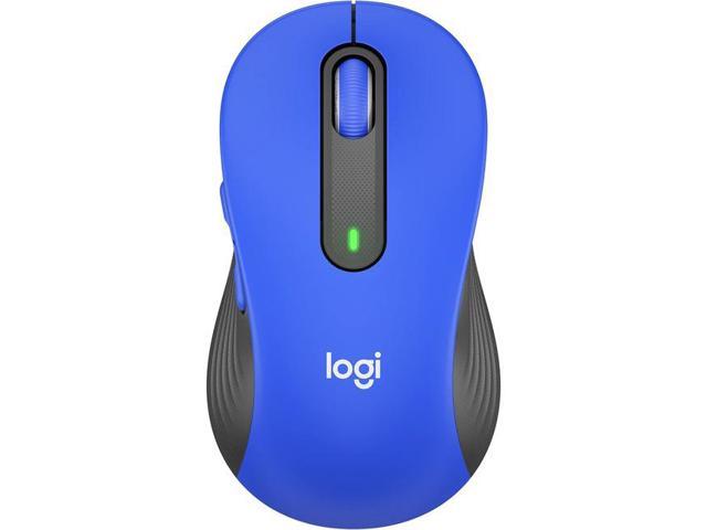 Logitech Signature M650 L Mouse - Optical - Wireless - Bluetooth/Radio Frequency - Blue - USB - 2000 dpi - Scroll Wheel - 5 Button(s) - 5.