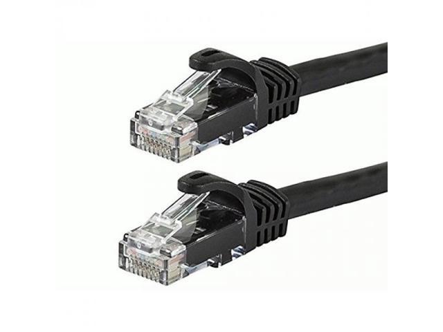 Monoprice Cat6 Ethernet Patch Cable - 25 Feet - Black Network Internet Cord - RJ45, Stranded, 550Mhz, UTP, Pure Bare Copper Wire, 24AWG -...
