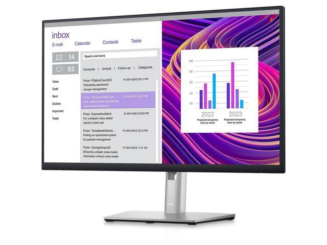 Dell - 23.8" LCD Monitor (DisplayPort, USB, HDMI) - Black/Silver - image 4