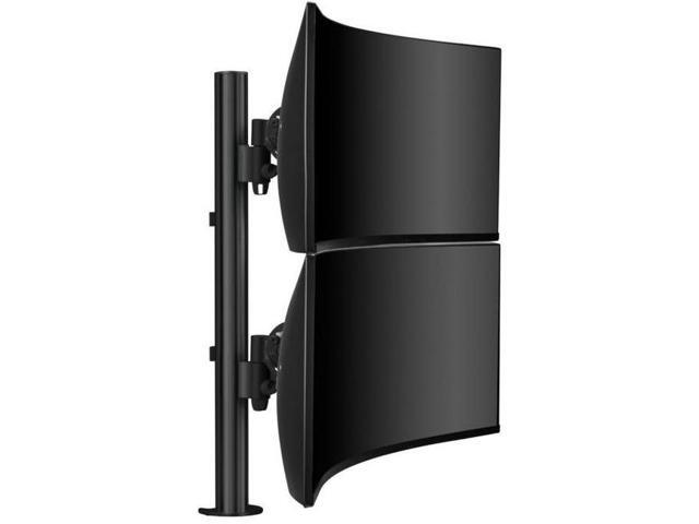Atdec Heavy Duty Dual Vertical Monitor Desk Mount - Black - image 3