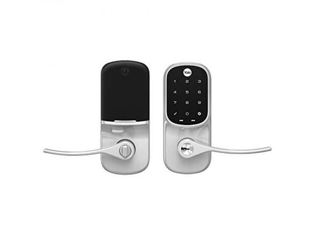 Yale - Assure Lock - Electronic Lever Lock with Touchscreen Keypad | Key Access - Satin Nickel - image 2