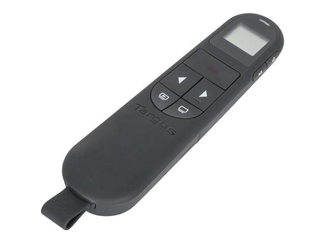 Targus Dual Mode Antimicrobial Laser Presenter with Timer Laser - Wireless - Bluetooth/Radio Frequency - 2.40 GHz - Black - USB - AMP06804AMGL