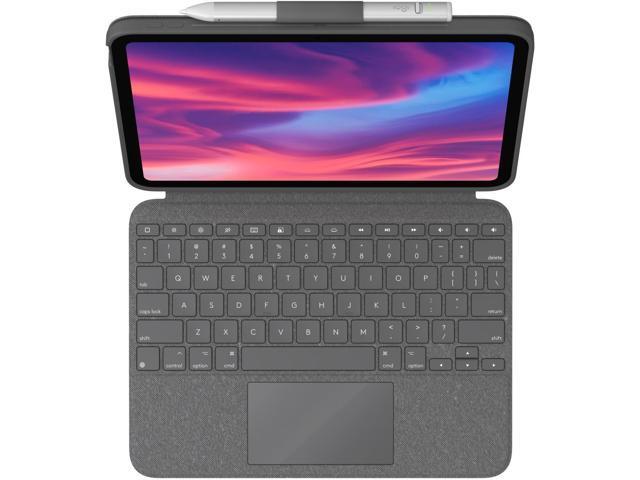 Logitech - Combo Touch Keyboard and Trackpad Case for Apple iPad - Latest Model A16 chip and iPad 10th Gen with Detachable Keyboard - Oxford Gray - image 7