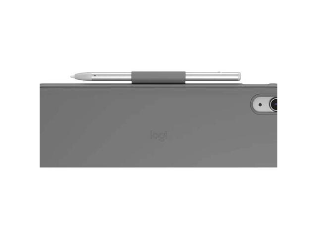 Logitech - Slim Folio Keyboard Case for Apple iPad - Latest Model A16 chip and iPad 10th Gen with Integrated Bluetooth Keyboard - Oxford Gray - image 9