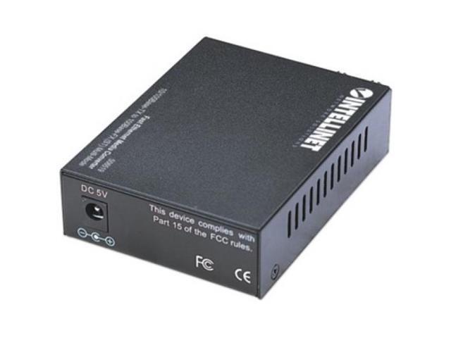 Intellinet Fast Ethernet Media Converter, 10/100Base-TX to 100Base-FX (ST) Multi-Mode, 2 km (1.24 mi)