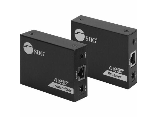 SIIG 4K60Hz HDMI over Cat6 Extender with Loopout & IR 50m CEH27K11S1