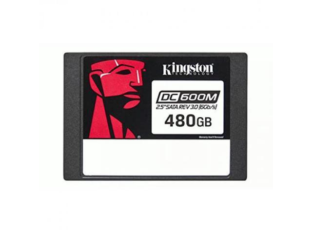 Kingston SEDC600M/480G DC600M 480 GB Solid State Drive - 2.5' Internal - SATA (SATA/600) - Mixed Use - Server Device Supported - 1 DWPD - 876 TB...
