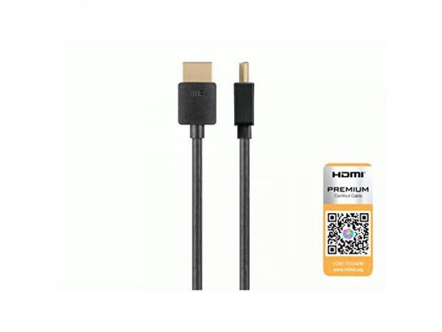 Monoprice HDMI Cable - 6 Feet - Black| Certified Premium High Speed 4K@60Hz HDR 18Gbps 36AWG YUV 4:4:4 Compatible with UHD TV and More - Ultra Slim Series - image 11
