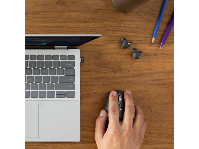 Logitech MX Anywhere 3S for Business - Wireless Mouse - Darkfield - Wireless - Bluetooth - Rechargeable - Graphite - USB Type C - 1000 dpi - 6...