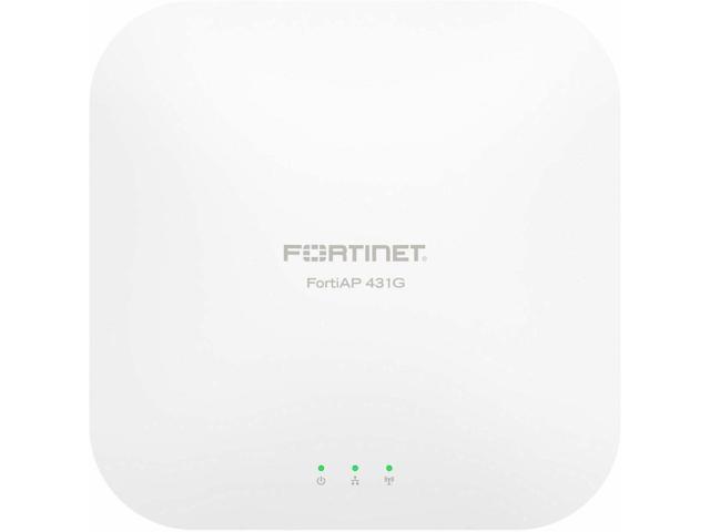 Fortinet FortiAP 431G Wireless Indoor Wi-Fi 6E Access Point, Tri radio, Standard Mounting kit for Ceiling, T-Rail and Wall included