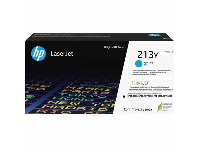 HP 213Y Extra High Yield Cyan Original LaserJet Toner Cartridge, ~12,000 pages,