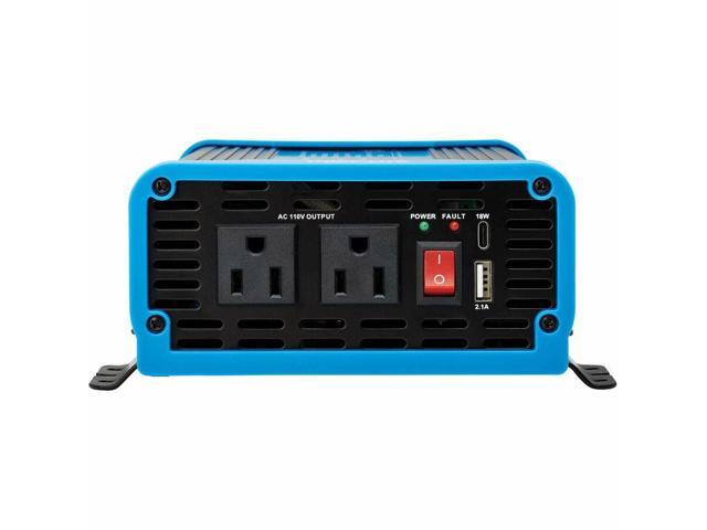 Tripp Lite 2-Outlet 600W Light-Duty Compact Power Inverter PINV600SW120
