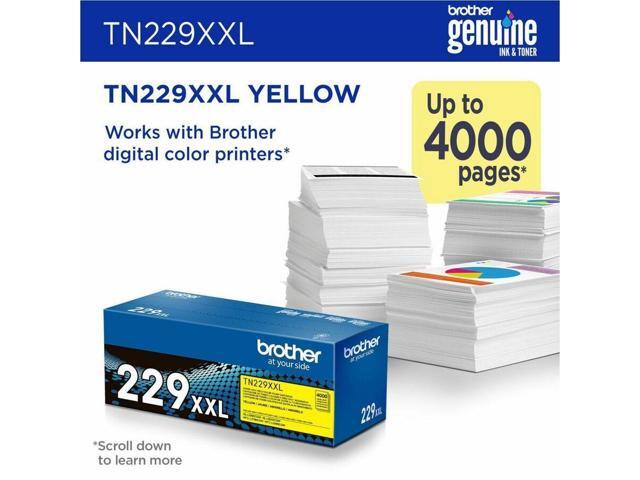 Brother Genuine TN229XXLY Super High-yield Yellow Toner Cartridge