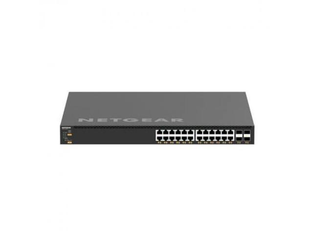 NETGEAR 24x10G/Multi-Gig PoE+ (576W base, up to 720W) and 4xSFP28 25G XSM4328CV