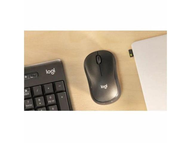 Logitech M240 Mouse - Optical - Wireless - 32.81 ft - Bluetooth - Graphite - USB Type A - 4000 dpi - Scroll Wheel - 3 Button(s) - Symmetrical - 1 x...