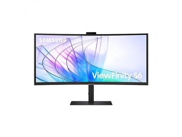 Samsung - ViewFinity 34\" S6 (S65VC) UWQHD Built-in Webcam 100Hz AMD FreeSync HDR10 Monitor (HDMI, USB, DisplayPort) - Black - image 3
