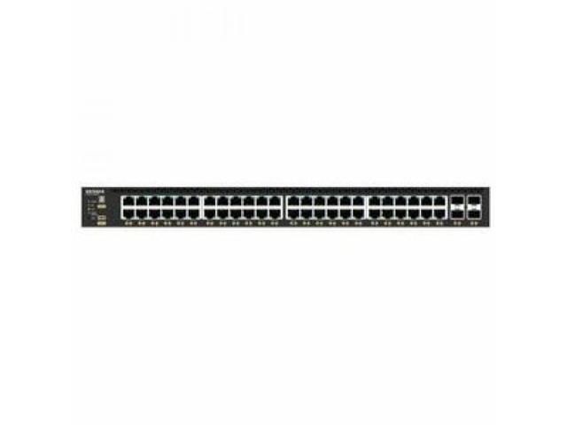 Netgear AV Line M4350-48G4XF 48-Port Managed Gigabit Ethernet Switch, GSM4352-100NES