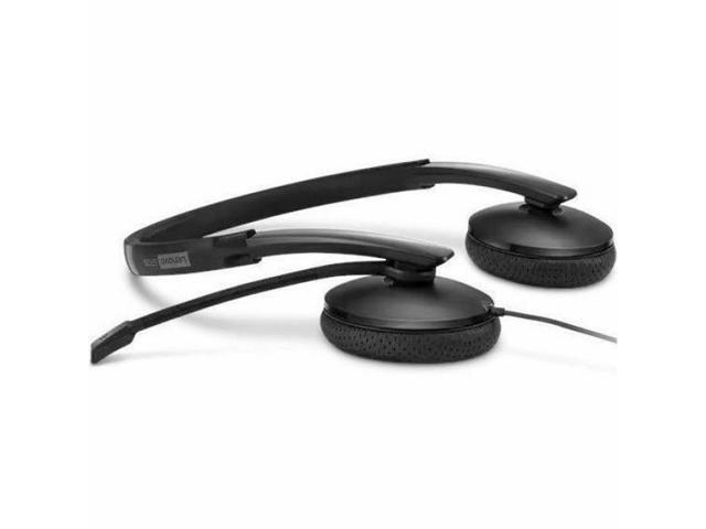 Lenovo Wired VoIP Headset (UC) - Stereo - USB Type C - Wired - 2.2 Kilo Ohm - 20 Hz - 20 kHz - On-ear, Over-the-head - Binaural - Supra-aural -...