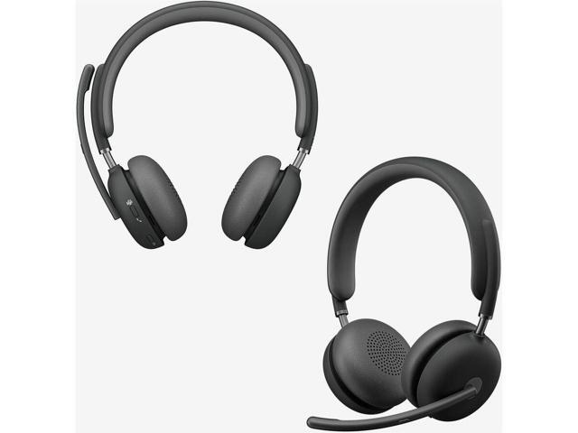 Logitech - Zone Wireless Bluetooth Over-the-Ear 2 Headset Teams Version with Receiver - Graphite - image 3