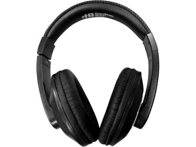 HamiltonBuhl ST1BKU Smart-Trek Deluxe Stereo Headphones with In-Line Volume Control and USB Plug - Black