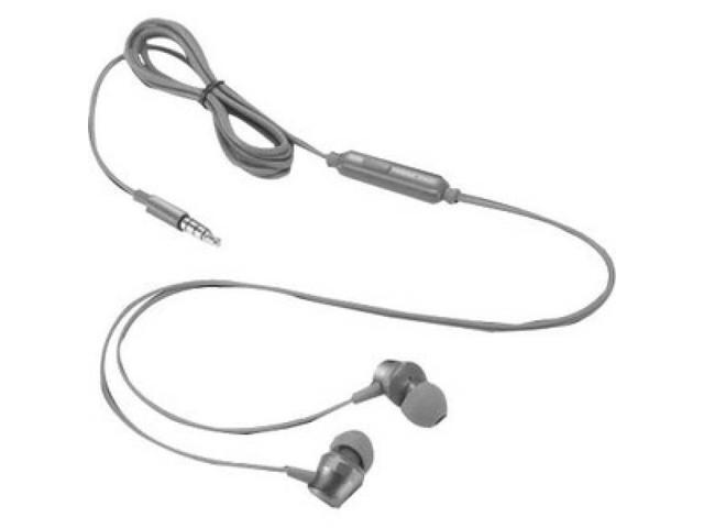 lenovo - 110 analog in-ear headphones - in-line microphone - 3.5mm connectivity - play & pause button - 3 sizes of ear tips included,grey