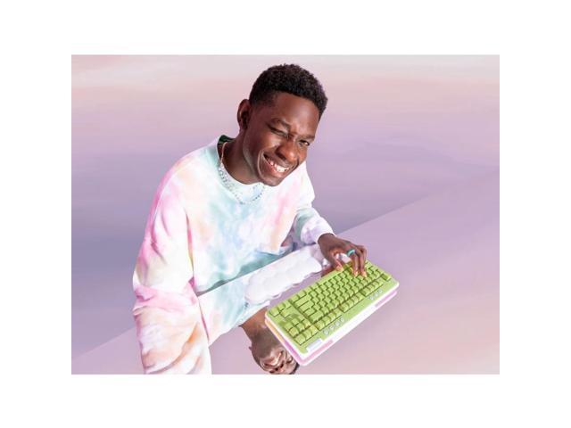 Logitech - G715 Aurora Collection TKL Wireless Mechanical Linear Switch Gaming Keyboard for PC/Mac with Palm Rest Included - White Mist - image 4