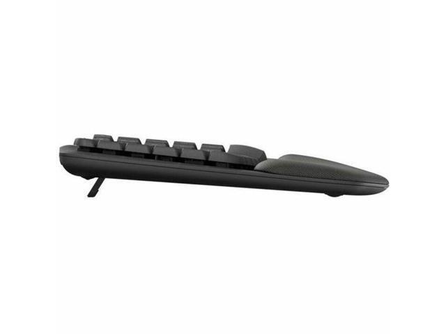 Logitech - Wave Keys For Business Ergonomic Wireless Scissor Tactile Switch Keyboard with Cushioned Palm Rest - Graphite - image 5