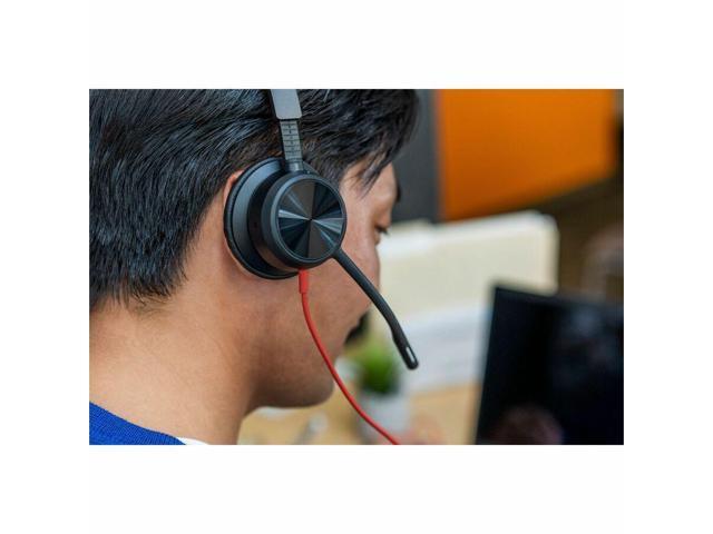 Poly Blackwire 8225 Headset - Microsoft Teams Certification - Stereo - USB Type A, USB Type C - Wired - 32 Ohm - 20 Hz - 20 kHz - On-ear - Binaural...