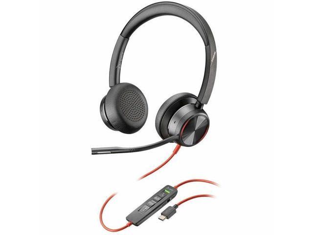 Poly Blackwire 8225 Stereo Microsoft Teams Certified USB-C Headset + USB-C/A Adapter - Microsoft Teams Certification - Stereo - USB Type C - Wired...