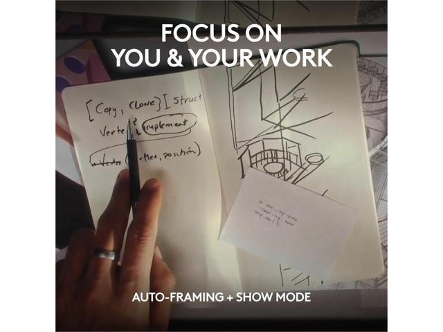 Logitech - MX Brio 705 4K Webcam with AI-powered Image Enhancement - Graphite - image 3