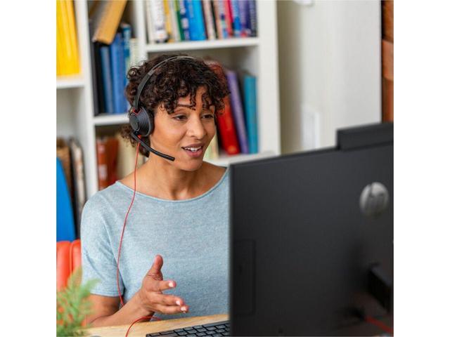 Poly Blackwire 5210 Monaural USB-C Headset + 3.5mm Plug + USB-C/A Adapter - Microsoft Teams Certification - Mono - USB Type C, Mini-phone (3.5mm) -...