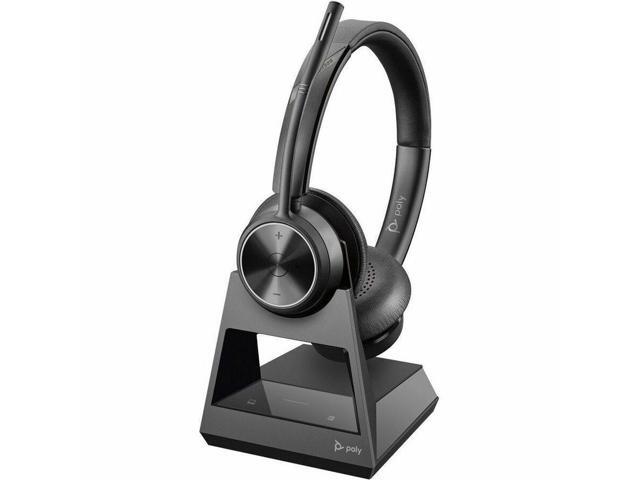 Poly Savi 7320 Headset - Stereo - Wireless - DECT - 590.6 ft - Over-the-head - Binaural - Ear-cup - Noise Cancelling Microphone