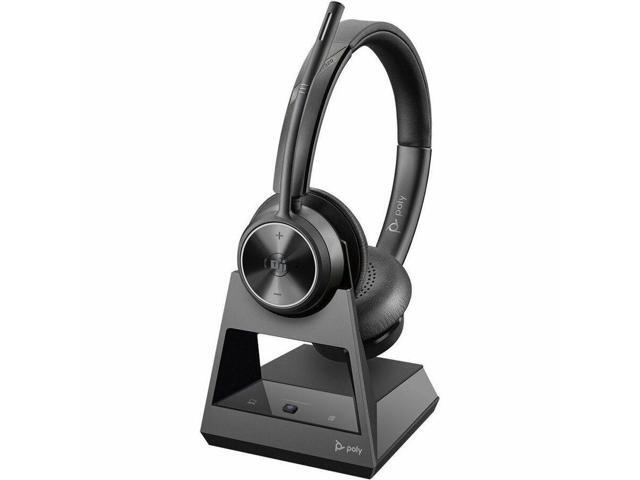 Poly Savi 7320 Headset - Stereo - Wireless - DECT - 590.6 ft - Over-the-head - Binaural - Ear-cup - Noise Cancelling Microphone