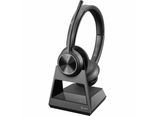 Poly Savi 7300 Office 7320 Headset - Stereo - Wireless - DECT 6.0 - 590 ft - 20 Hz - 20 kHz - Over-the-head - Binaural - Ear-cup - Noise Cancelling...