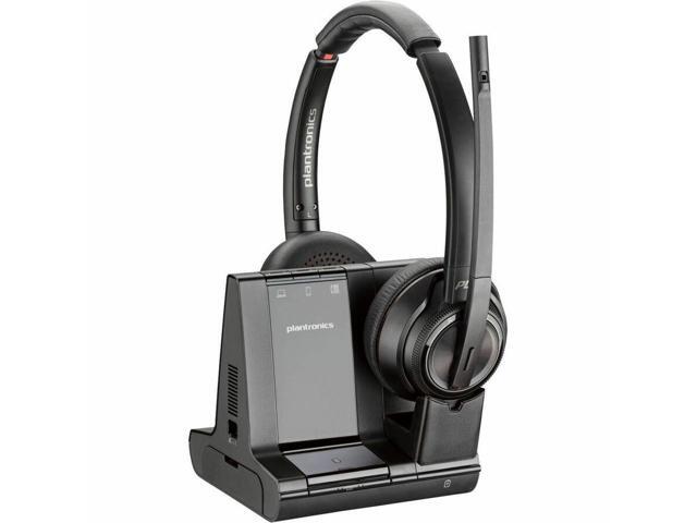 Poly Savi 8220 Office Stereo DECT 1920-1930 MHz Headset - Microsoft Teams Certification - Stereo - Wireless - DECT - 590 ft - 32 Ohm - 20 Hz - 20...