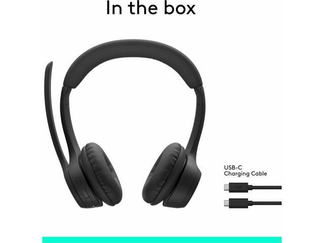 Logitech - Zone 300 Wireless Bluetooth On-ear Headset With Noise-Canceling Microphone - Black - image 8
