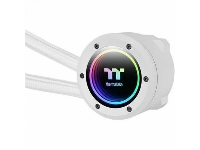Thermaltake - TH360 V2 ARGB Sync 360mm AIO Liquid Cooler (3x 120mm ARGB PWM Fans) with Mirror Rotating Cap Design - White - image 6